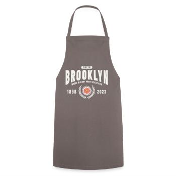 Brooklyn Vibes - Cooking Apron - grey - Front - AI Model Male 185 dark (185cm)
