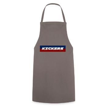 Kicker - Kochschürze - Grau - Vorne - AI Model Male 185 dark (185cm)