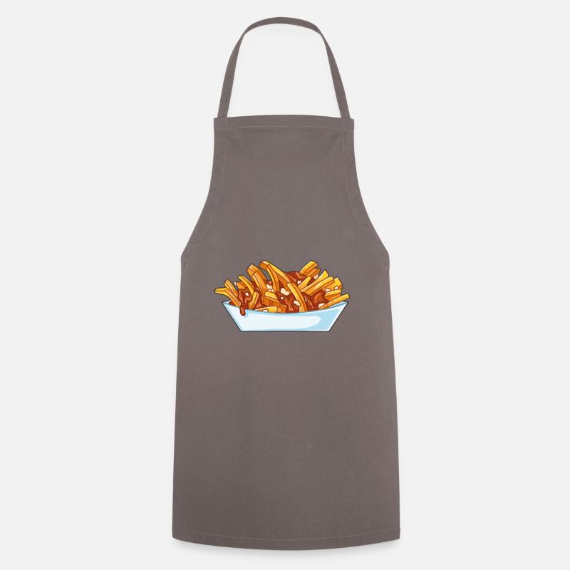 Poutine - Kochschürze - Grau