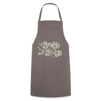 I'm stoned, but not stupid saying for Stoner - Cooking Apron - grey - Front - AI Model Male 185 dark (185cm)