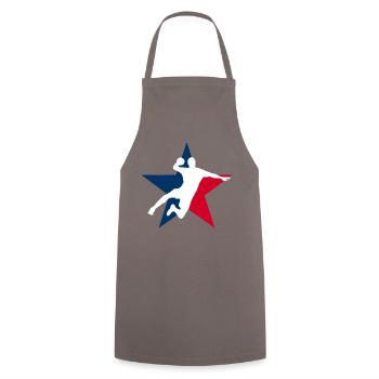 Ligue de handball - Tablier de cuisine - gris - Devant - AI Model Male 185 dark (185cm)