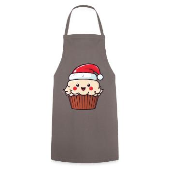 Muffin Cake Baking Christmas - Cooking Apron - grey - Front - AI Model Male 185 dark (185cm)