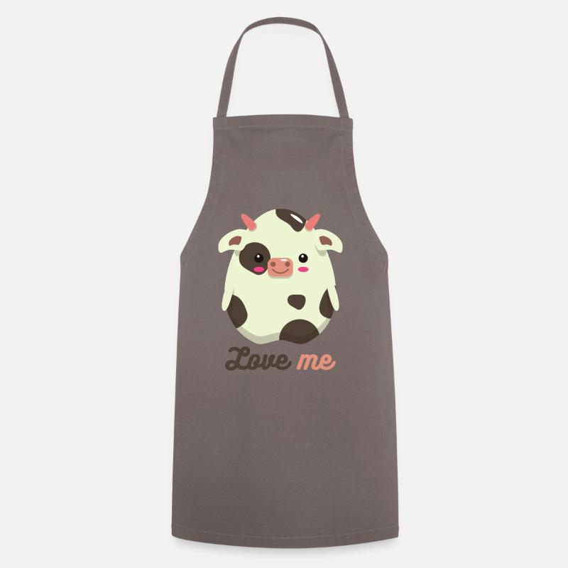 cow - Cooking Apron - grey