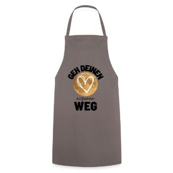 Sprücheshirts Motivationssprüche Motivationsspruch - Kochschürze - Grau - Vorne - AI Model Male 185 dark (185cm)
