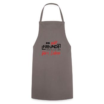 Beste Freunde FREUND Kumpel Kumpels - Kochschürze - Grau - Vorne - AI Model Male 185 dark (185cm)