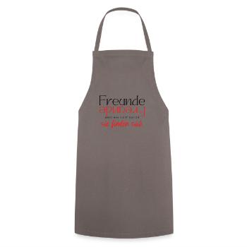 Beste Freunde FREUND Kumpel Kumpels - Kochschürze - Grau - Vorne - AI Model Male 185 dark (185cm)