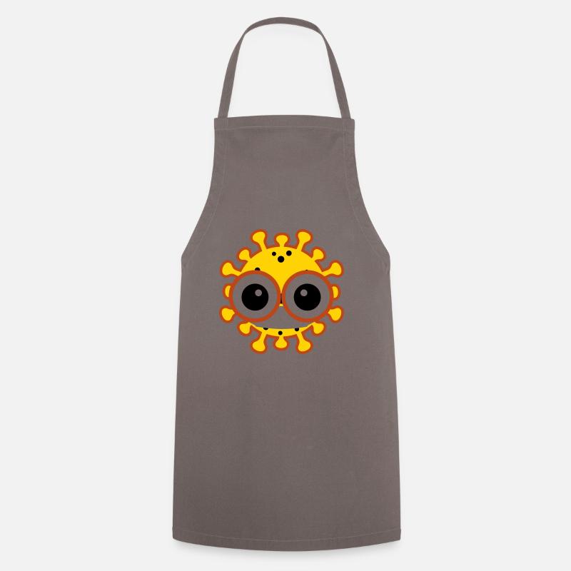 Corona & COVID-19 Conception - Tablier de cuisine - gris