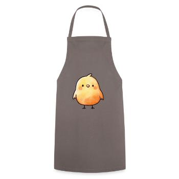 Chick, a cute children's gift - Cooking Apron - grey - Front - AI Model Male 185 dark (185cm)