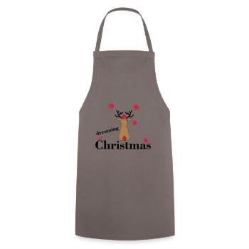 Jour de Noël - Tablier de cuisine - gris - Devant - AI Model Male 185 dark (185cm)