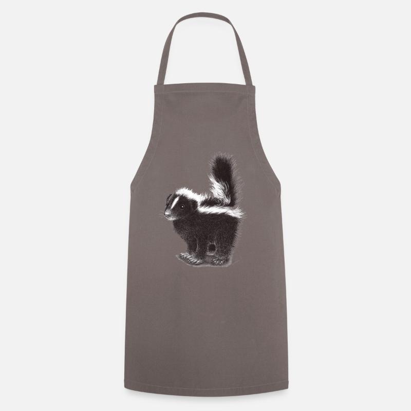 Mouffette cool mignonne - Tablier de cuisine - gris