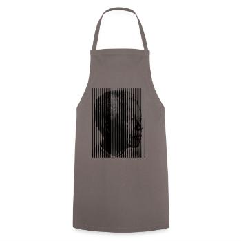 Mandela Freedom For all (1c) - Tablier de cuisine - gris - Devant - AI Model Male 185 dark (185cm)