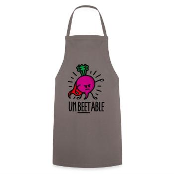 Unbeetable / unbeatable beetroot beet light - Cooking Apron - grey - Front - AI Model Male 185 dark (185cm)
