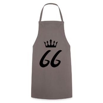 66 Couronne numérique - Tablier de cuisine - gris - Devant - AI Model Male 185 dark (185cm)
