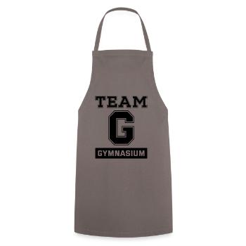 Vierte Klasse Team Gymnasium Weiterführend Abi Vie - Kochschürze - Grau - Vorne - AI Model Male 185 dark (185cm)
