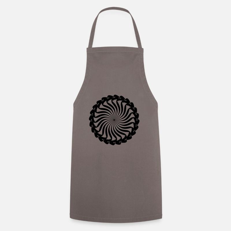 islamic arabic typo mim round - Cooking Apron - grey