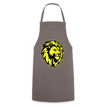 Tête de Lion - Tablier de cuisine - gris - Devant - AI Model Male 185 dark (185cm)