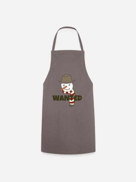 SCHNEEMANN WANTED - Kochschürze - Grau