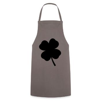 Kleeblatt Symbol - Kochschürze - Grau - Vorne - AI Model Male 185 dark (185cm)