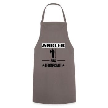 Angeln - Kochschürze - Grau - Vorne - AI Model Male 185 dark (185cm)