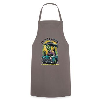 zombie taxi driver - Cooking Apron - grey - Front - AI Model Male 185 dark (185cm)