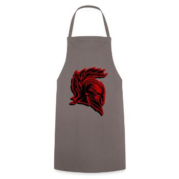Casque Spartan Guerrier Gladiateur Sparta - Tablier de cuisine - gris - Devant - AI Model Male 185 dark (185cm)