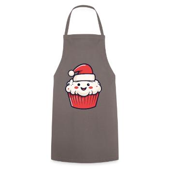 Muffin Cake Baking Christmas - Cooking Apron - grey - Front - AI Model Male 185 dark (185cm)