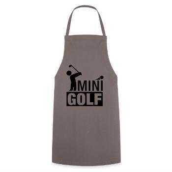 minigolf_2_f1 - Tablier de cuisine - gris - Devant - AI Model Male 185 dark (185cm)