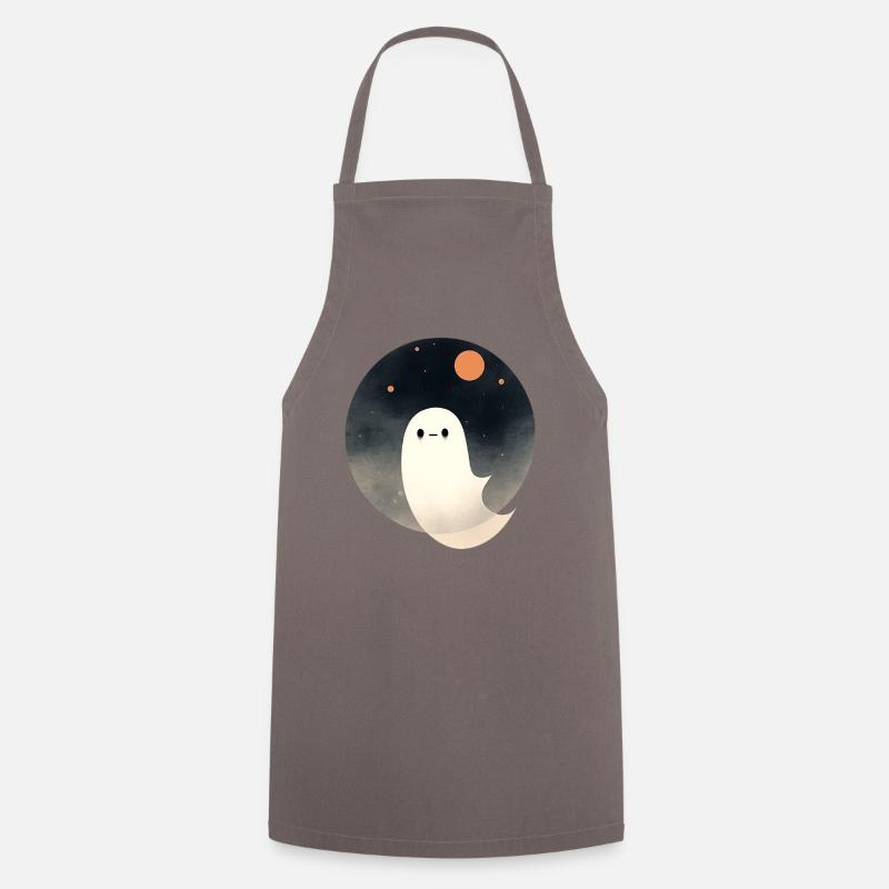 Cute little ghost - Cooking Apron - grey