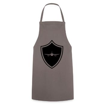 Armoiries des aéronefs - Tablier de cuisine - gris - Devant - AI Model Male 185 dark (185cm)