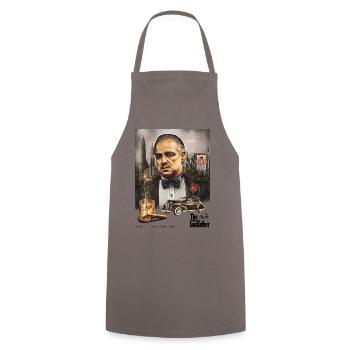 Le Parrain Film De Mafia Don Corleone - Tablier de cuisine - gris - Devant - AI Model Male 185 dark (185cm)