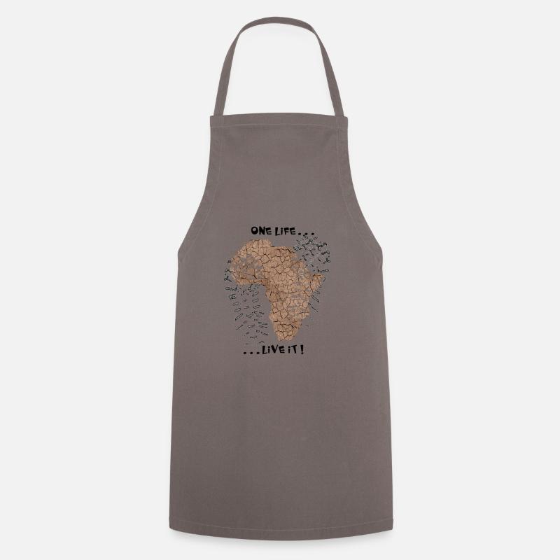 One life... ... live it! - Cooking Apron - grey