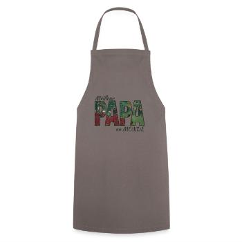 Meilleur PAPA au Monde fête des pères homme Noël - Tablier de cuisine - gris - Devant - AI Model Male 185 dark (185cm)