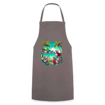 Tahiti - Tablier de cuisine - gris - Devant - AI Model Male 185 dark (185cm)