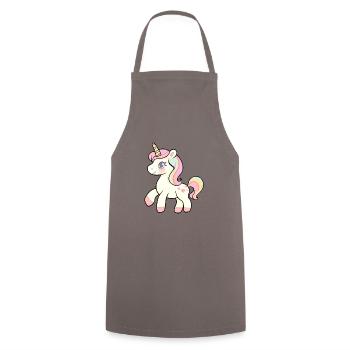 Baby Unicorn for Kids - Cooking Apron - grey - Front - AI Model Male 185 dark (185cm)