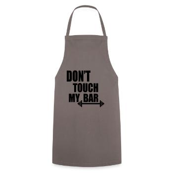 dont touch my bar - Tablier de cuisine - gris - Devant - AI Model Male 185 dark (185cm)