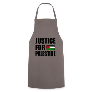 Justice for palestine - Kochschürze - Grau - Vorne - AI Model Male 185 dark (185cm)