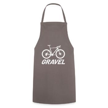 Gravel Bike Cross Rider Bikepacking MTB Gravelbike - Cooking Apron - grey - Front - AI Model Male 185 dark (185cm)