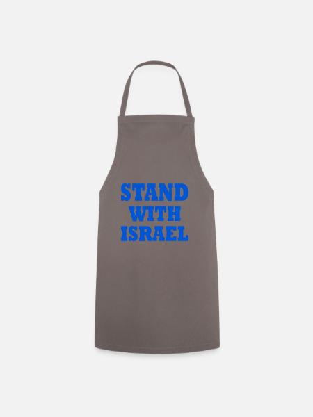 Stand with israel - Kochschürze - Grau