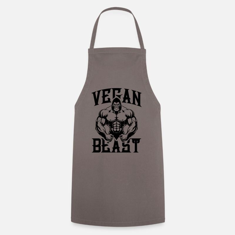 Gorilla Vegan Beast - Kochschürze - Grau