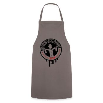 Bachelor party 2024 - Cooking Apron - grey - Front - AI Model Male 185 dark (185cm)