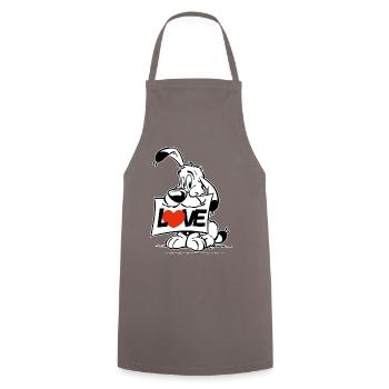 Astérix & Obélix personnage d'Idéfix - Tablier de cuisine - gris - Devant - AI Model Male 185 dark (185cm)