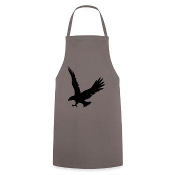 aigle-attaque - Tablier de cuisine - gris - Devant - AI Model Male 185 dark (185cm)