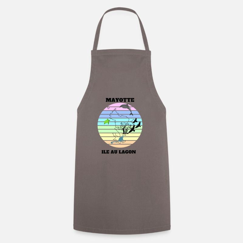 PAYSAGE DE MAYOTTE - Tablier de cuisine - gris