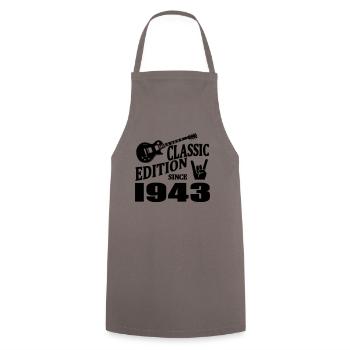 Classic edition since 1943 - Cooking Apron - grey - Front - AI Model Male 185 dark (185cm)