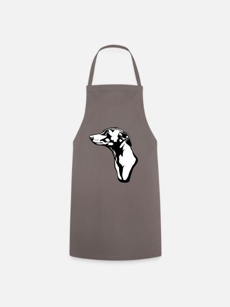 greyhound BACKGROUND - Kochschürze - Grau