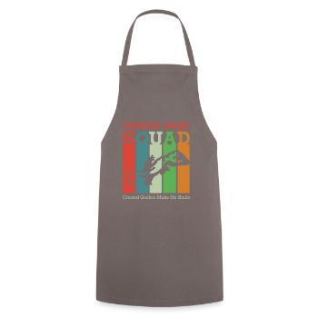 Crested Geckos Funny Saying Reptiles Lizard - Cooking Apron - grey - Front - AI Model Male 185 dark (185cm)