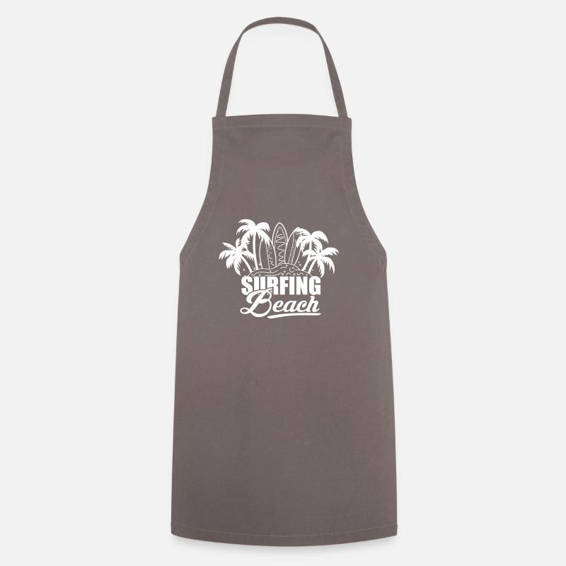 plage de surf - Tablier de cuisine - gris