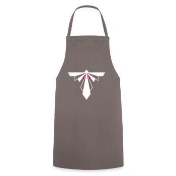 Infinity Int. Service & Sicherheit Logo Single - Kochschürze - Grau - Vorne - AI Model Male 185 dark (185cm)