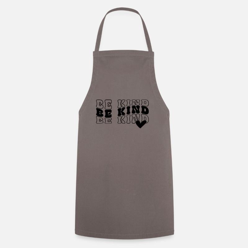 Be Kind - Cooking Apron - grey