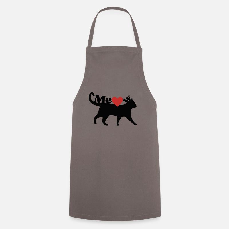 MeoW_Cat - Cooking Apron - grey